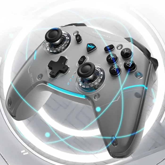 Machenike G5Pro Max Wireless Game Controller with Charging Station - Gray