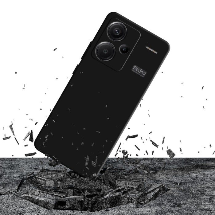 3mk Silicone Case for Xiaomi Redmi Note 13 Pro+ - Black
