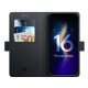 3mk Wallet Case for iPhone 16 - Black