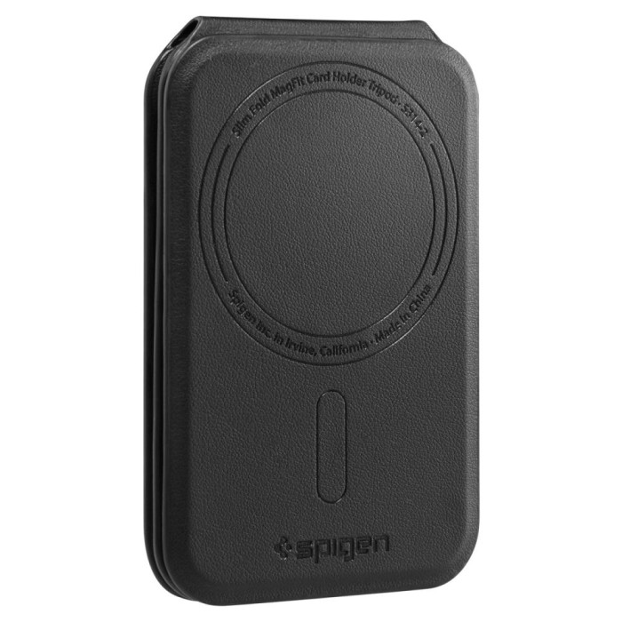 Spigen Slim Fold Tripod Wallet S314-2 MagSafe Magnetic Phone Case - Black