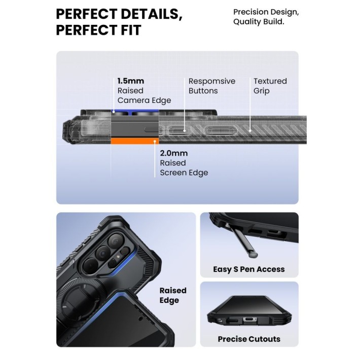 Supcase iBlason ArmorBox Clip Mag MagSafe Case for Samsung Galaxy S26 Ultra - Black