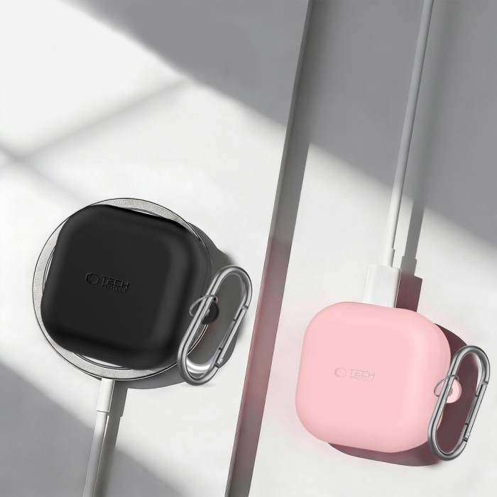 Tech-Protect Silicone Hook Case for Samsung Galaxy Buds 4 / 4 Pro - Purple