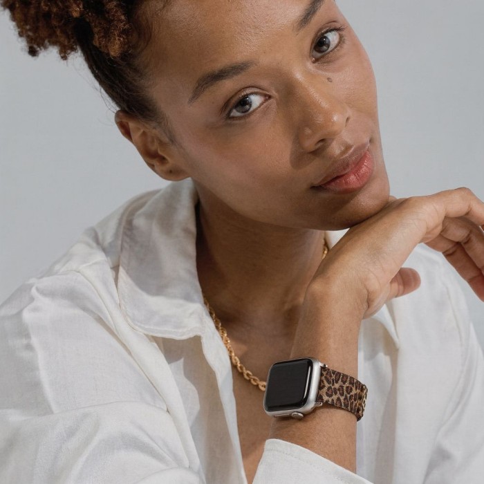 Tech-Protect Lamano strap for Apple Watch 40 / 41 / 42 mm - brown and black