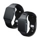3mk Silicone Watch Strap for Apple Watch 38 / 40 / 41 mm - black