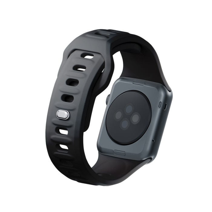 3mk Silicone Watch Strap for Apple Watch 38 / 40 / 41 mm - black