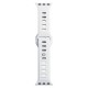 3mk Silicone Watch Strap for Apple Watch 38 / 40 / 41 mm - white