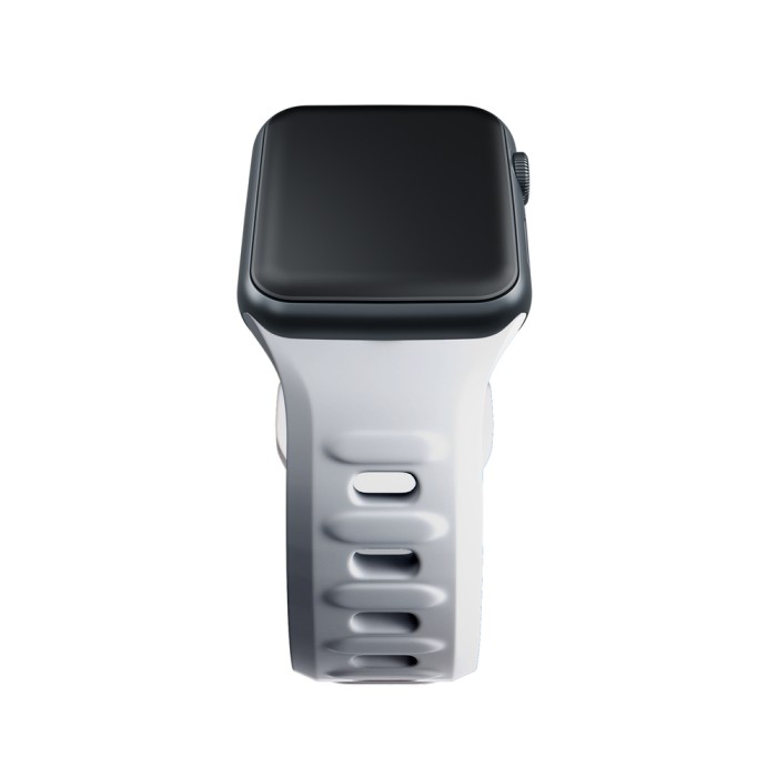 3mk Silicone Watch Strap for Apple Watch 42 / 44 / 45 / 49 mm - white