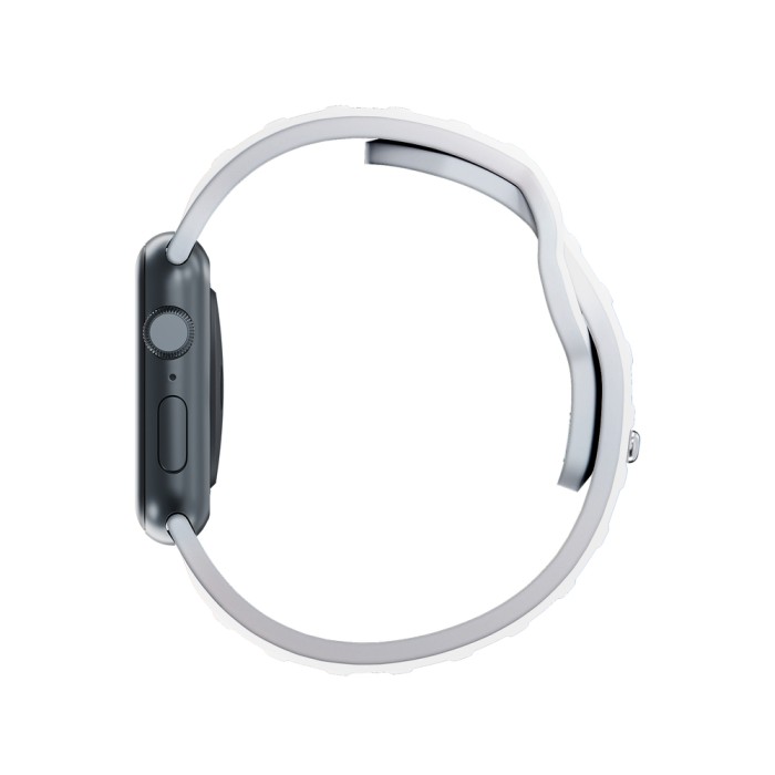 3mk Silicone Watch Strap for Apple Watch 42 / 44 / 45 / 49 mm - white