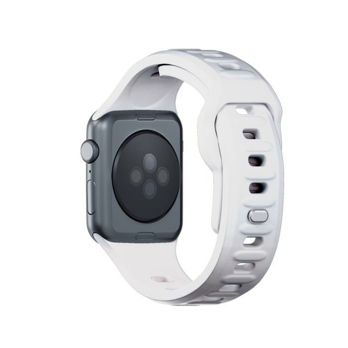 3mk Silicone Watch Strap for Apple Watch 42 / 44 / 45 / 49 mm - white