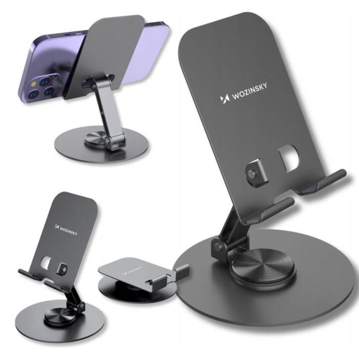 Wozinsky WPT-K95 swivel stand for phone and tablet - gray