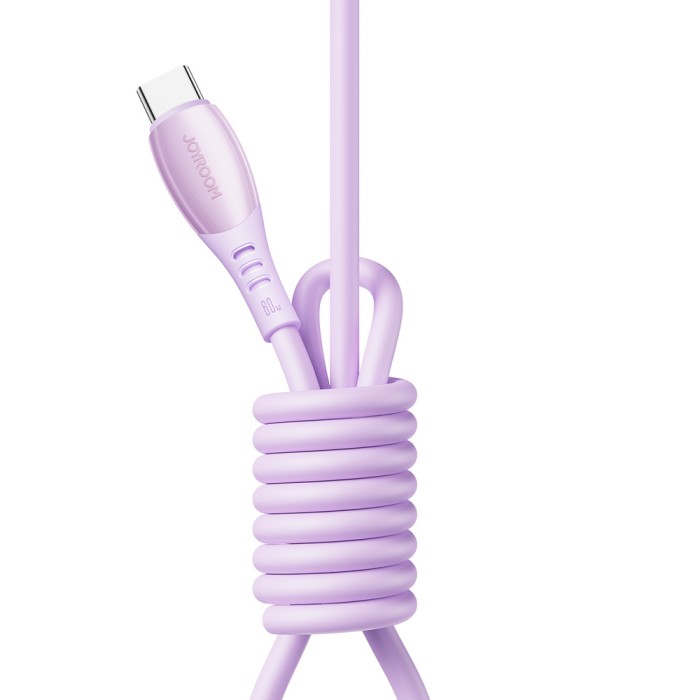 Joyroom S-A59 Vibrant Series 60W USB-C - USB-C Cable 1.2m - Purple