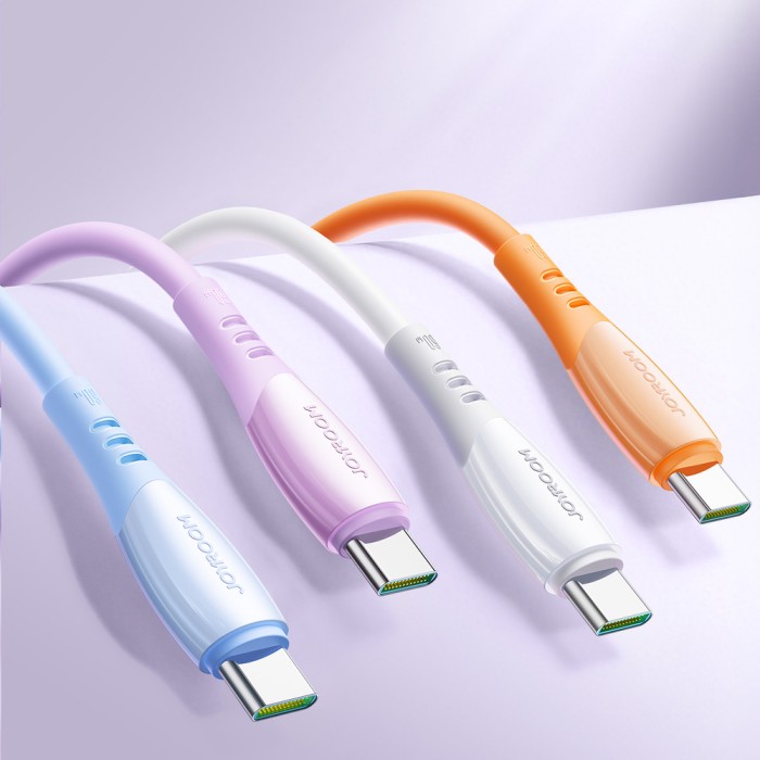 Joyroom S-A59 Vibrant Series 60W USB-C - USB-C Cable 1.2m - Purple