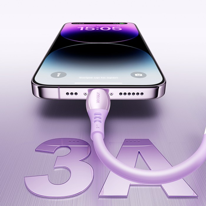 Joyroom S-A59 Vibrant Series 3A USB-A - Lightning cable 1.2m - purple