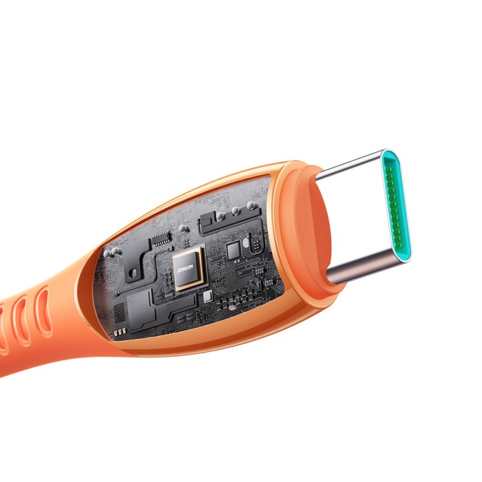 Joyroom S-A59 Vibrant Series 3A USB-A - USB-C Cable 1.2m - Orange