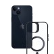 3mk Satin Armor MagCase with MagSafe for iPhone 14 Plus - Clear with Black Frame