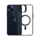 3mk Satin Armor MagCase with MagSafe for iPhone 14 Plus - Clear with Black Frame