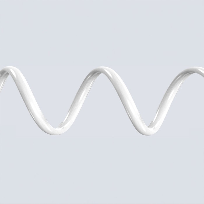 Dudao L25SC 60W USB-C - USB-C Cable with Soft Silicone Braid 2m - White