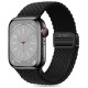 Tech-Protect Nylonmag Strap for Apple Watch 4 / 5 / 6 / 7 / 8 / 9 / SE / Ultra 1 / 2 (42 / 44 / 45 / 49 MM) - Black
