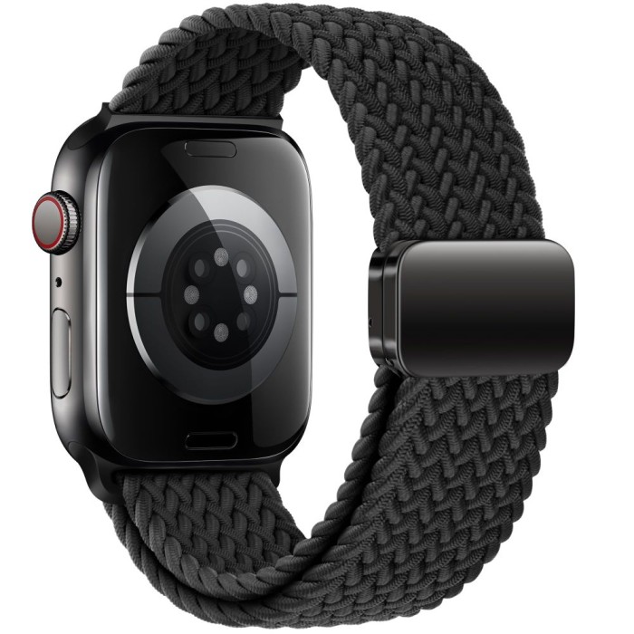Tech-Protect Nylonmag Strap for Apple Watch 4 / 5 / 6 / 7 / 8 / 9 / SE / Ultra 1 / 2 (42 / 44 / 45 / 49 MM) - Black