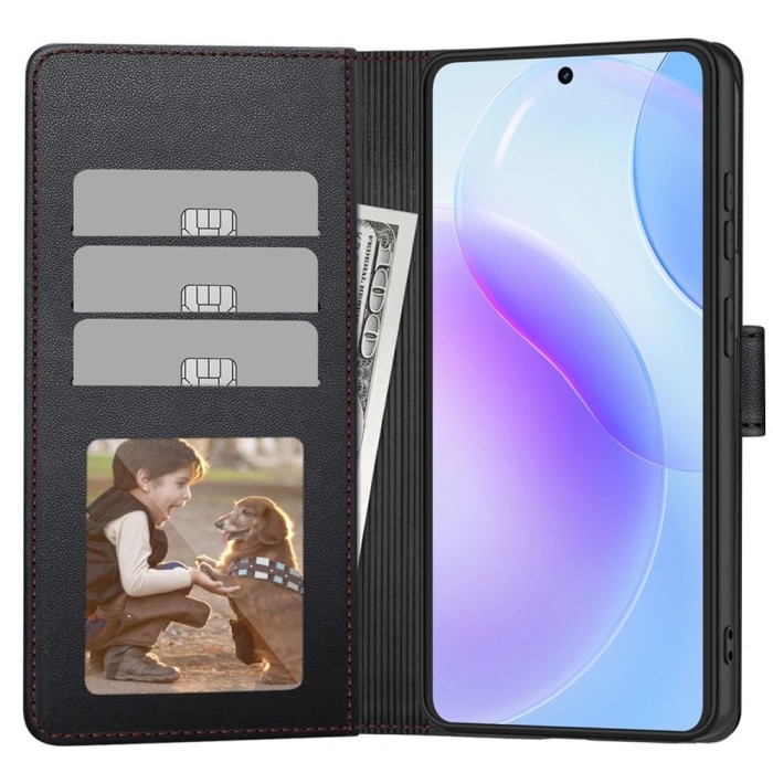 Tech-Protect Wallet Case for Samsung Galaxy A57 5G - Black and Red