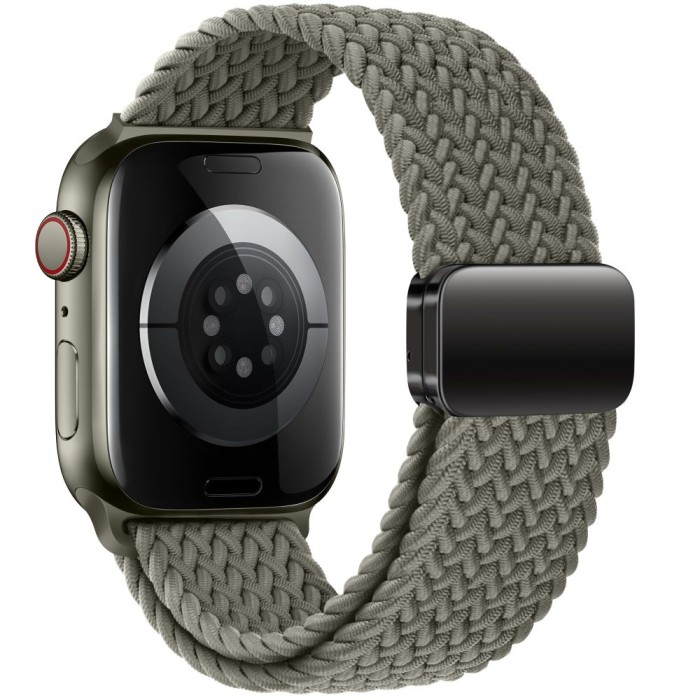 Tech-Protect Nylonmag Strap for Apple Watch 4 / 5 / 6 / 7 / 8 / 9 / SE / Ultra 1 / 2 (42 / 44 / 45 / 49 MM) - Green