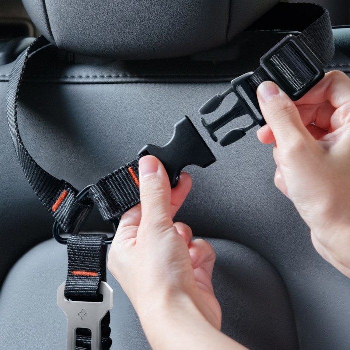 Spigen PS100 Universal Pet Seat Belt - Black