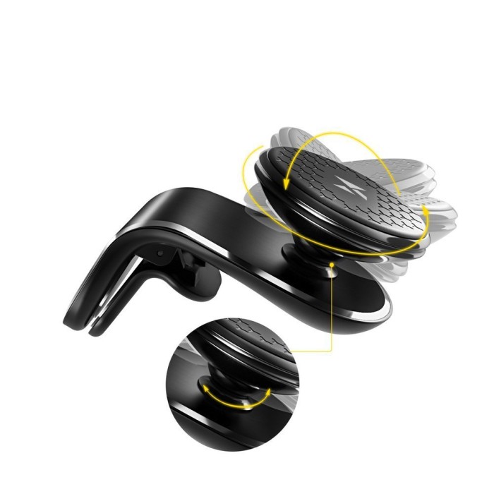 Wozinsky Magnetic Car Grille Mount 360 Black (WMH-03)