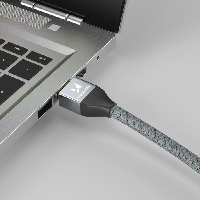 Wozinsky HDMI 2.1 Cable 8K 60 Hz 48 Gbps / 4K 120 Hz / 2K 144 Hz 1 m Silver (WHDMI-10)