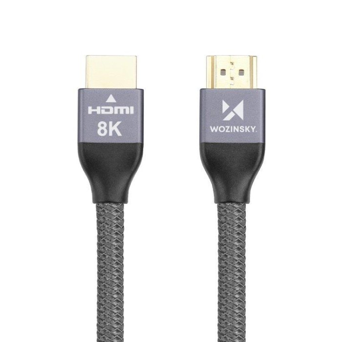 Wozinsky HDMI 2.1 Cable 8K 60 Hz 48 Gbps / 4K 120 Hz / 2K 144 Hz 3 m Silver (WHDMI-30)
