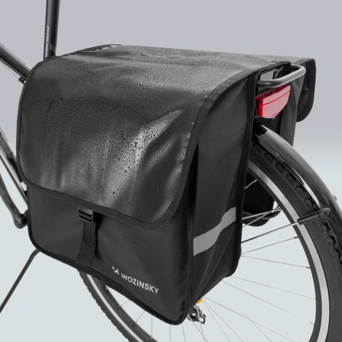 Wozinsky Double Bike Pannier for Trunk 28L Black (WBB34BK)