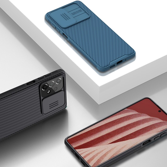 Nillkin CamShield Pro Case Armored Case Cover Camera Protector for Samsung Galaxy A73 Black