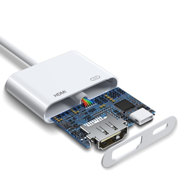 Joyroom S-H141 Lightning (male) - HDMI FullHD 1080p 60Hz (female) / Lightning (female) adapter - white