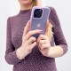 Kingxbar Plain Series case cover for iPhone 13 Pro silicone case purple