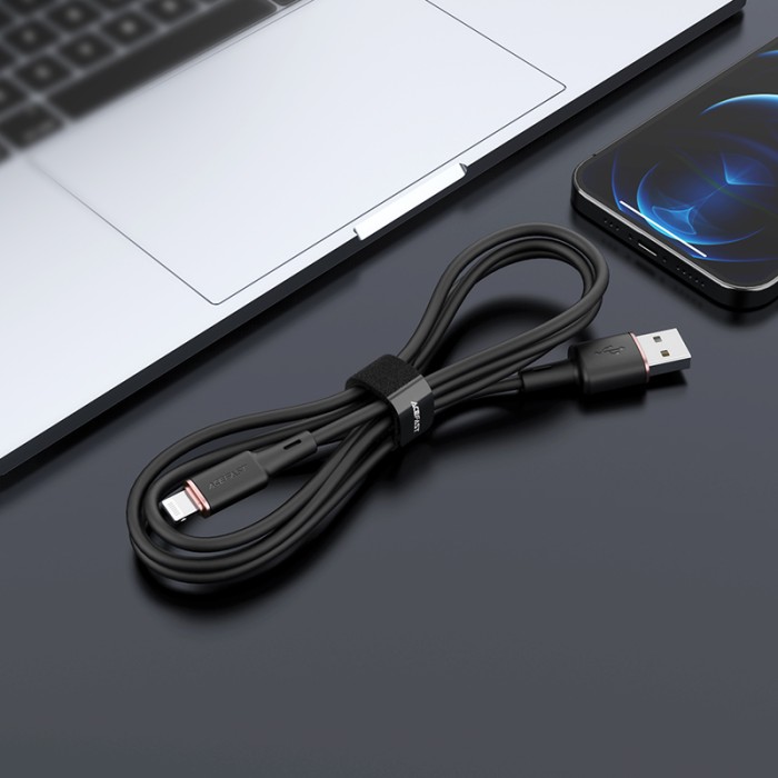 Acefast cable MFI USB - Lightning 1.2m, 2.4A black (C2-02 black)