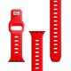 3mk Silicone Watch Strap for Apple Watch 42 / 44 / 45 / 49 mm - red