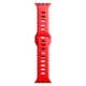 3mk Silicone Watch Strap for Apple Watch 42 / 44 / 45 / 49 mm - red