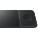 Samsung Trio EP-P6300TBEGEU 3in1 inductive charger for phone / Galaxy Watch / Buds - black + mains charger + cable