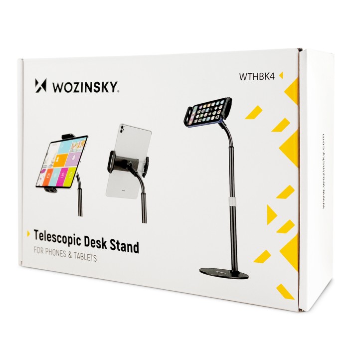 Wozinsky Tablet and Phone Desk Stand Black (WTHBK4)