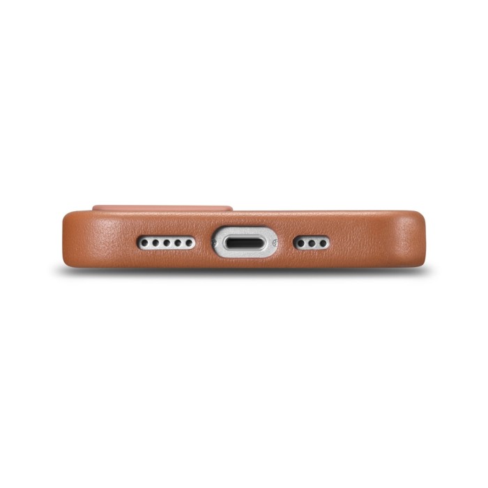 iCarer Case Leather Case Cover for iPhone 14 Plus Brown (MagSafe Compatible)