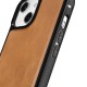 iCarer Leather Oil Wax case covered with natural leather for iPhone 14 Plus brown (WMI14220719-TN)