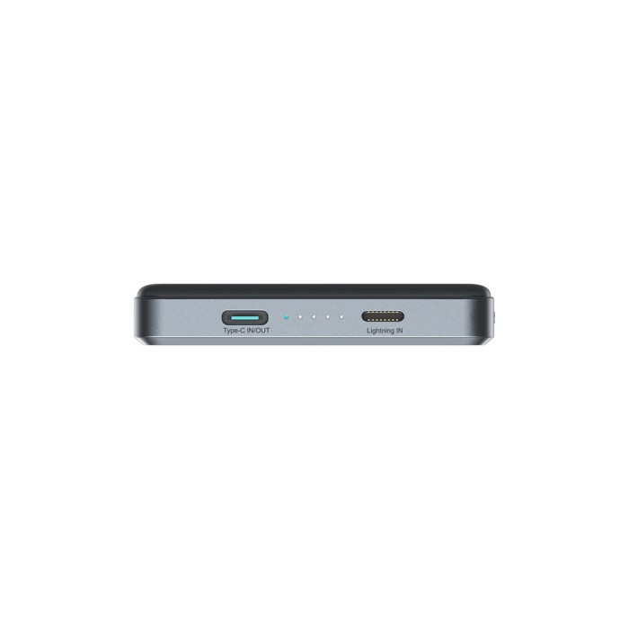 Joyroom JR-PBM08 Pro 10000mAh 20W Powerbank with 15W Inductive Charging Ultra-Thin - Gray