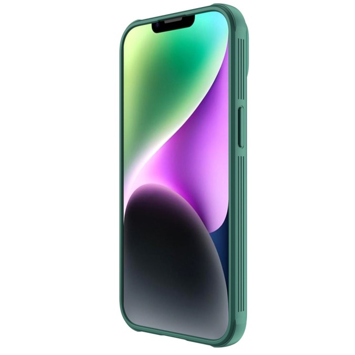 Nillkin CamShield Pro Case iPhone 14 Plus Armored Cover Camera Protector Green