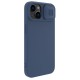 Nillkin CamShield Magnetic Silicone Case iPhone 14 Plus Magnetic MagSafe Cover with Camera Protector Blue