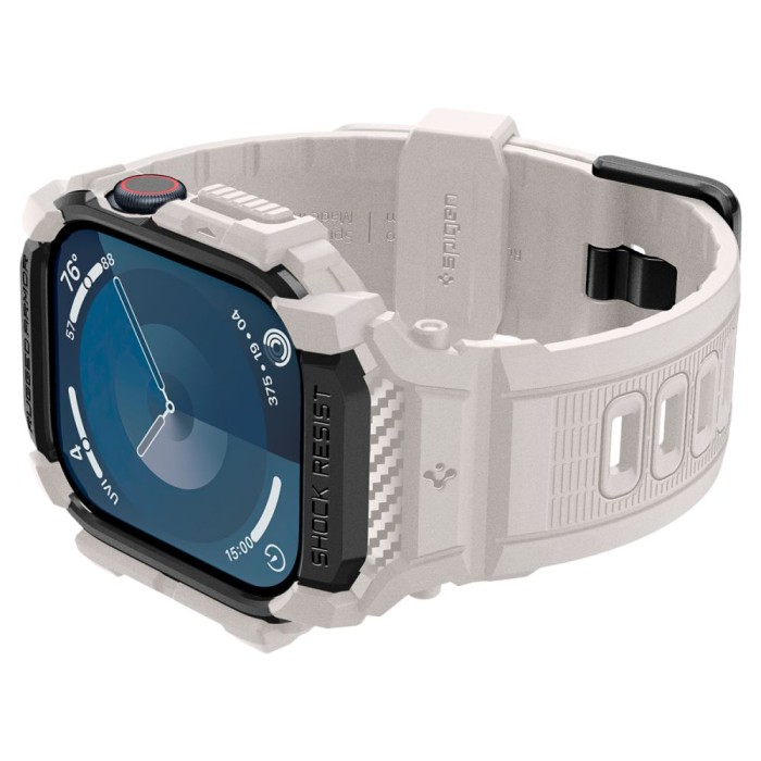 Spigen Rugged Armor ”Pro” Strap for Apple Watch 10 (46MM) - Beige