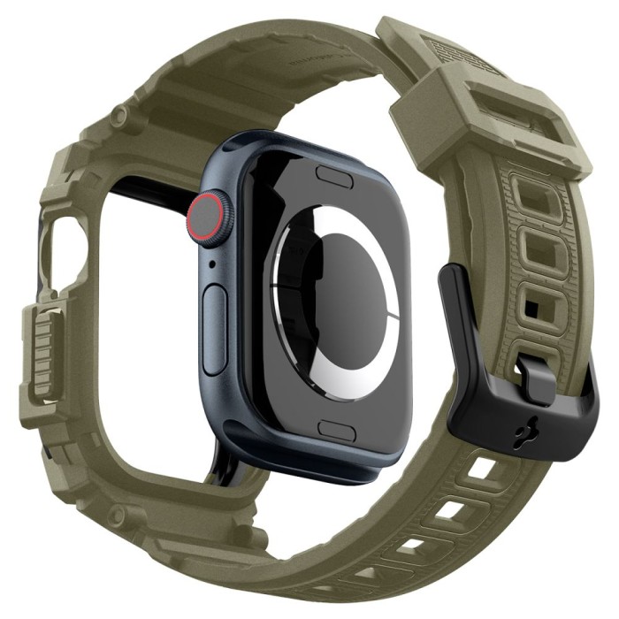 Spigen Rugged Armor ”Pro” Strap for Apple Watch 10 (46MM) - Green