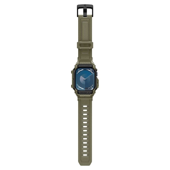 Spigen Rugged Armor ”Pro” Strap for Apple Watch 10 (46MM) - Green