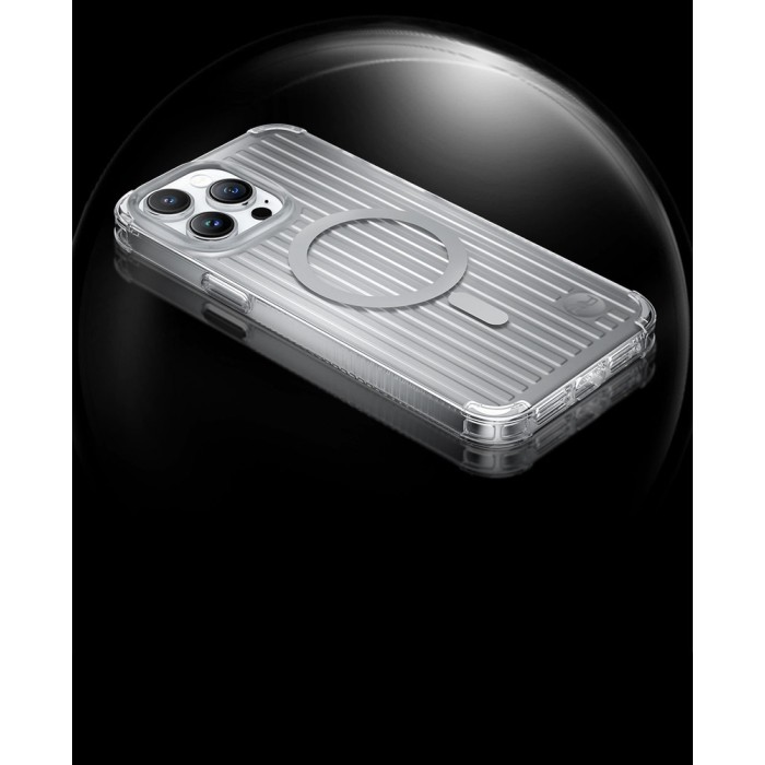 Kingxbar PQY Go Out Series magnetic case for iPhone 14 Plus MagSafe laser color