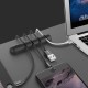 Ugreen LP114 self-adhesive cable organizer for 7 cables - black