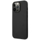 AMG AMHCP14LDOLBK iPhone 14 Pro 6.1 "black / black hardcase Leather Hot Stamped