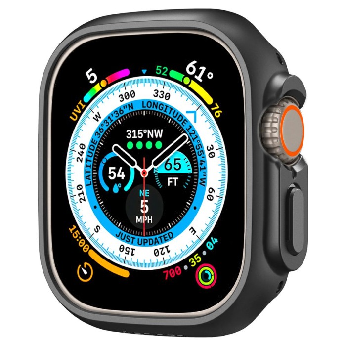 Spigen Thin Fit Case for Apple Watch Ultra (49mm) - Black